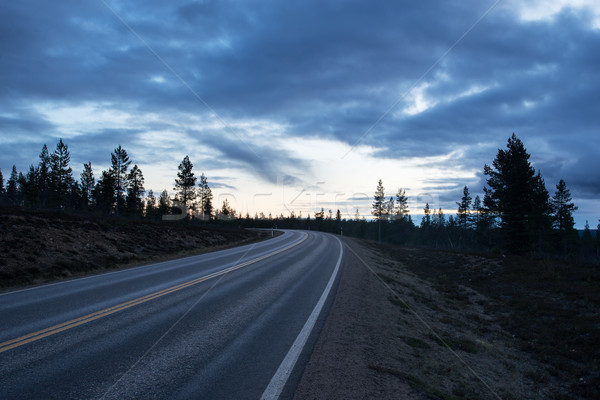 Sunset North Finland Stock photo © ollietaylorphotograp