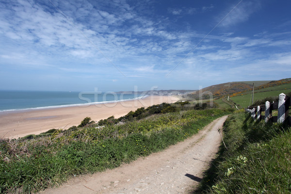 Nord côte coucher du soleil plage ouest [[stock_photo]] © ollietaylorphotograp