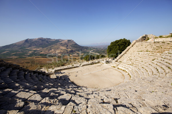 храма архитектура острове греческий древних Италия Сток-фото © ollietaylorphotograp