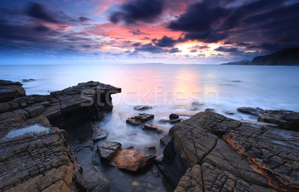 Luce del sole meridionale britannico costa line spiaggia Foto d'archivio © ollietaylorphotograp