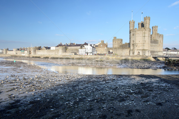 Château nord pays de galles ciel mer beauté [[stock_photo]] © ollietaylorphotograp