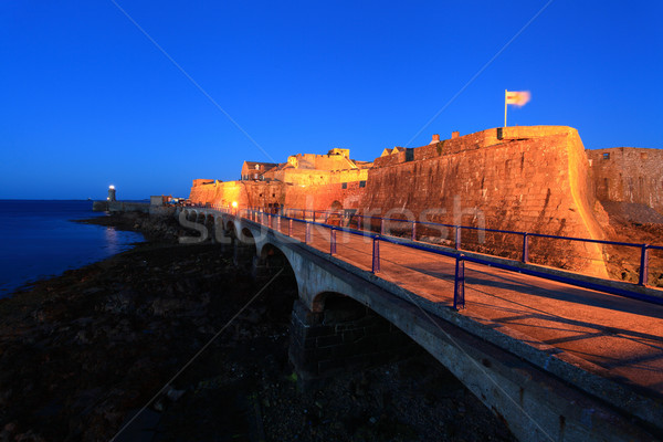 Port canal Voyage bateau sunrise [[stock_photo]] © ollietaylorphotograp