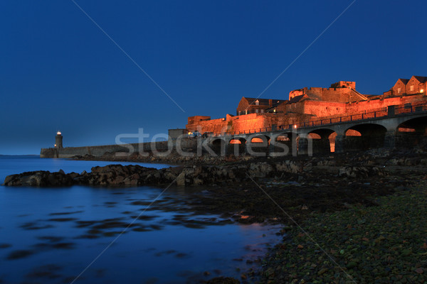 Château île Royaume-Uni canal eau bâtiment [[stock_photo]] © ollietaylorphotograp