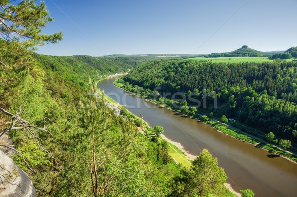 Canyon tchèque ciel eau arbre [[stock_photo]] © ondrej83