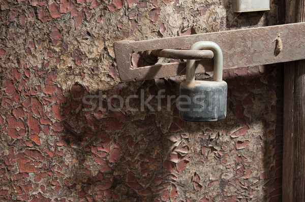 Old door and lock Stock photo © ondrej83