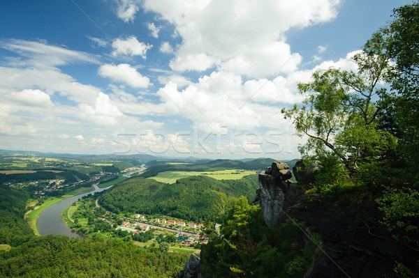 Stock photo: The view of the Elbe