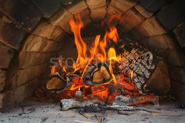 The fire in the furnace Stock photo © ondrej83