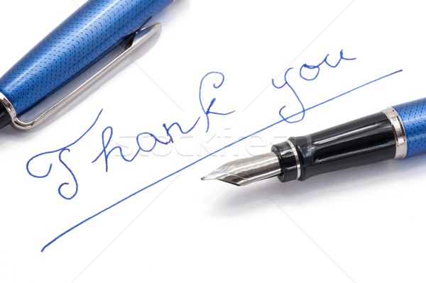 Thank you note on white background Stock photo © ondrej83