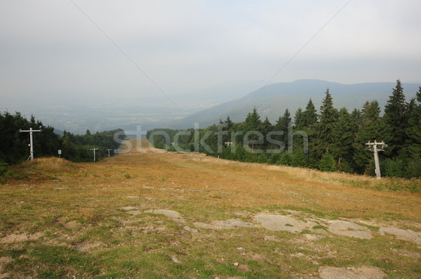 Stok fotoğraf: Manzara · buğu · panorama · güzel · yeşil · manzara