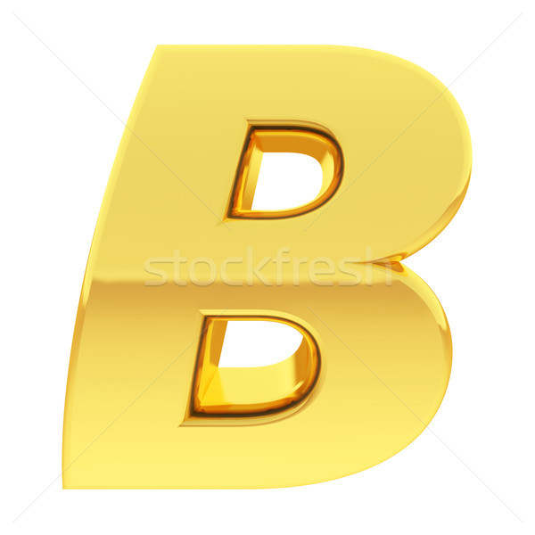 Ouro alfabeto símbolo carta gradiente reflexões Foto stock © oneo