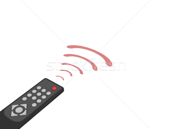 Universal remote control with red rays Stock photo © oneo