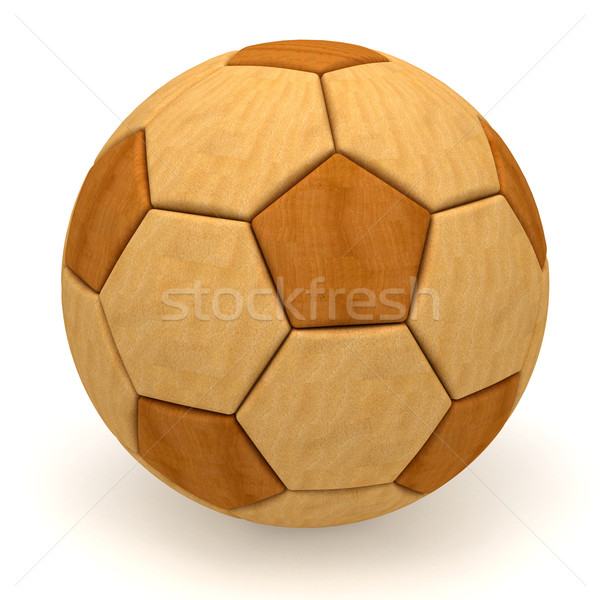 Сток-фото: футбольным · мячом · белый · высокий · разрешение · 3D