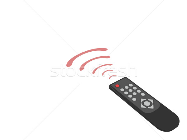 Universal remote control with red rays Stock photo © oneo