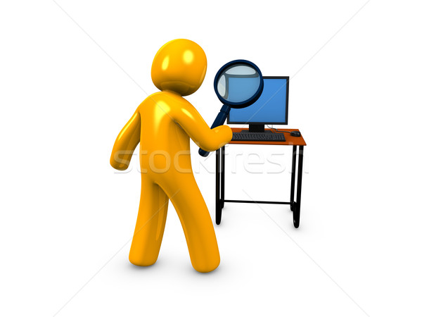 Ricerca 3D immagine internet surf motore Foto d'archivio © OneO2
