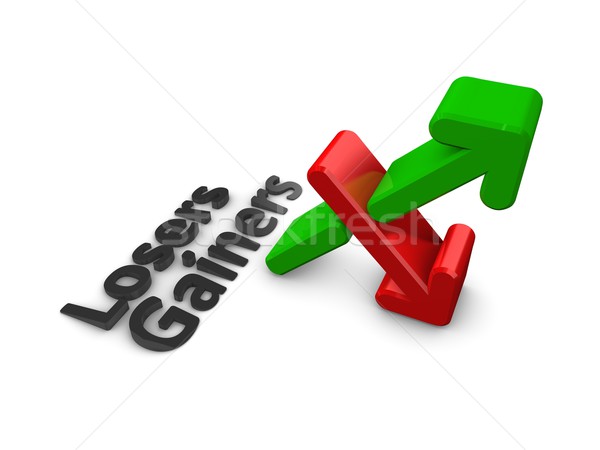 Losers Gainers chart arrows Stock photo © OneO2
