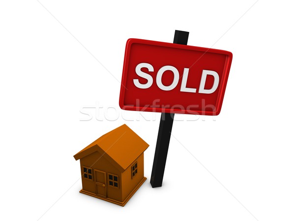 Stock photo: House sold