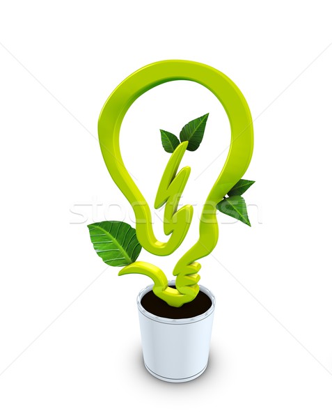 3D imagem luz limpar bulbo Foto stock © OneO2