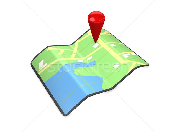 GPS map Stock photo © OneO2