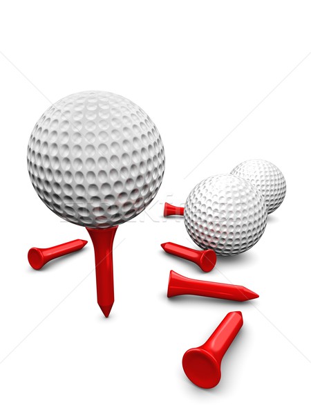 golf balls Stock photo © OneO2