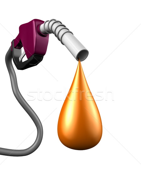 Fúvóka 3D kép benzin szivárgás olaj Stock fotó © OneO2