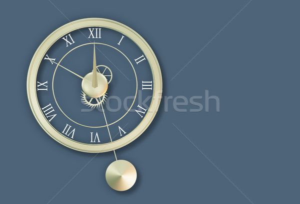 Horloge fond temps engins engins minuit [[stock_photo]] © Onyshchenko