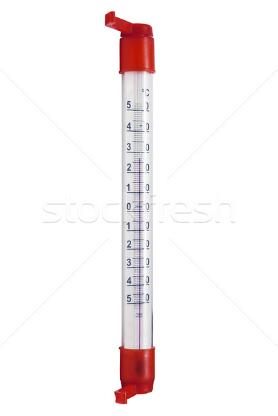 Hőmérő piros folyadék izolált fehér alkohol Stock fotó © Onyshchenko