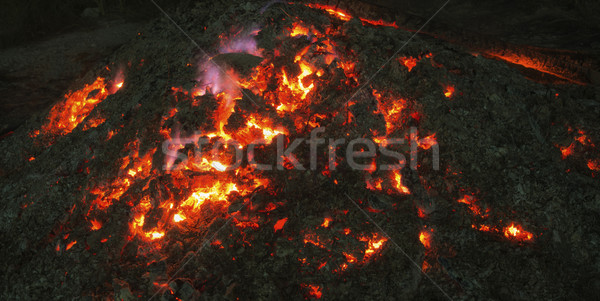 Smoldering fire Stock photo © Onyshchenko