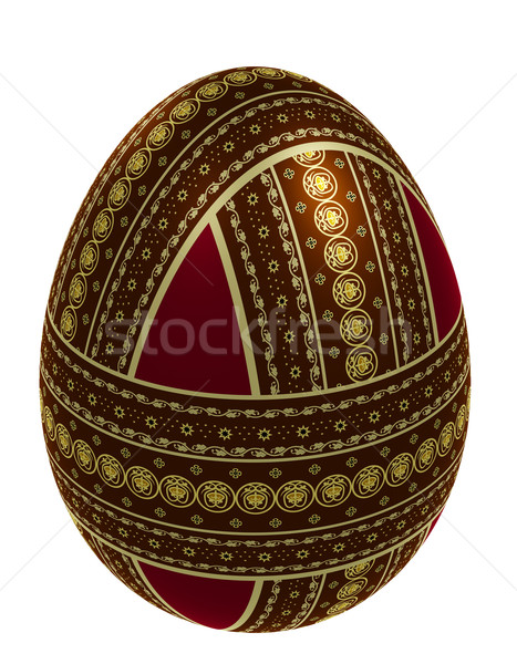 Isolated ornate egg Stock photo © Onyshchenko
