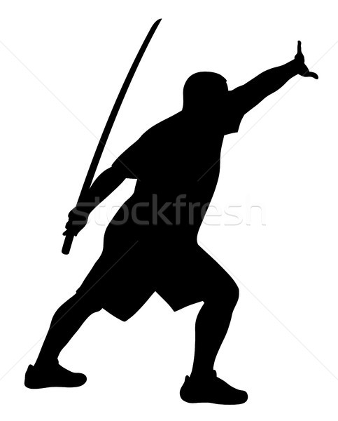 Stock photo: Man with bokken