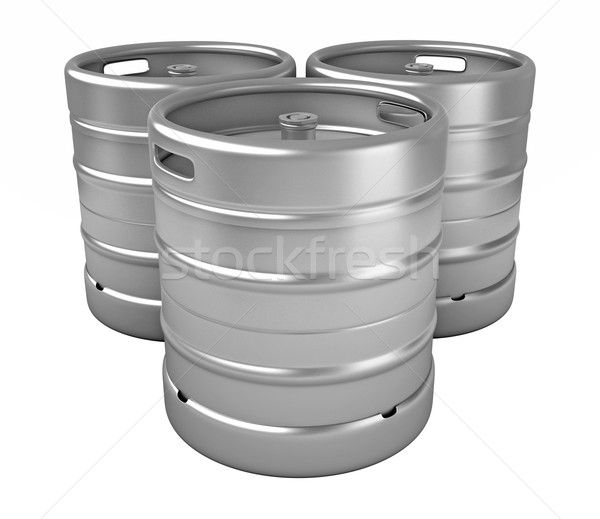 Beer kegs Stock photo © oorka