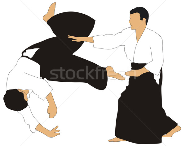 Aikido manifestação habilidades arte soldado japonês Foto stock © oorka