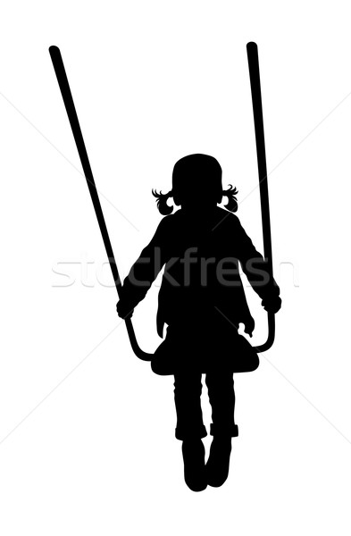 Swinging kid Stock photo © oorka