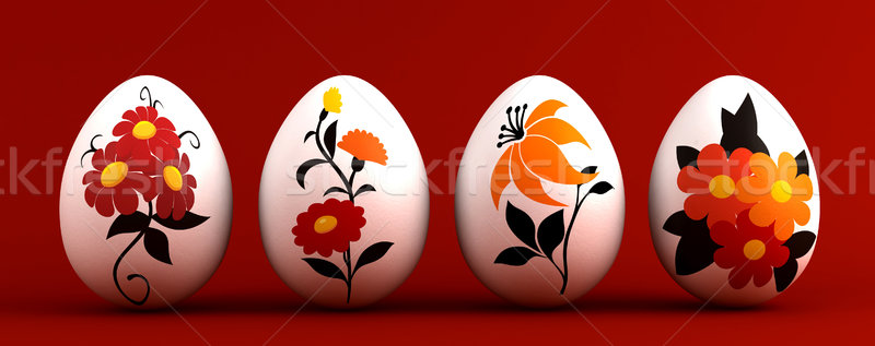 Easter eggs Stock photo © oorka