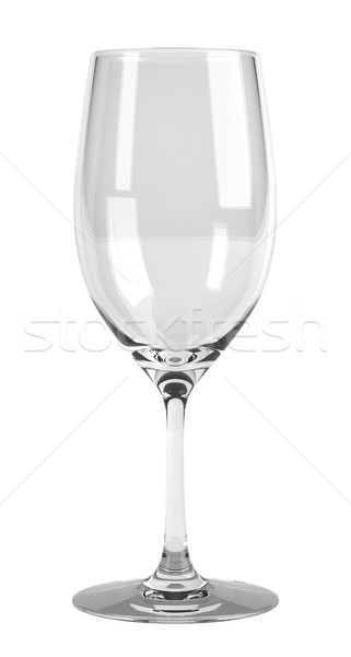 Weinglas leer Kristall Wein Glas Stock foto © oorka