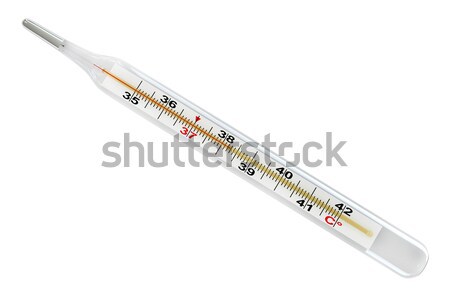 Medical termometru 3d face izolat alb sănătate Imagine de stoc © oorka