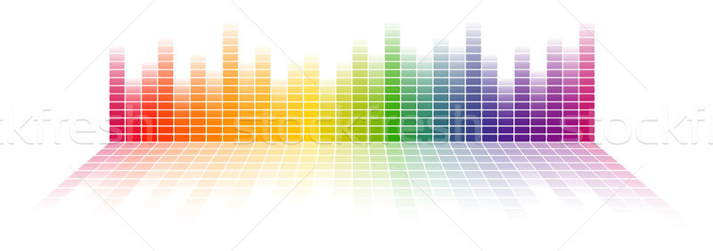 Numérique égaliseur Rainbow gradient [[stock_photo]] © opicobello
