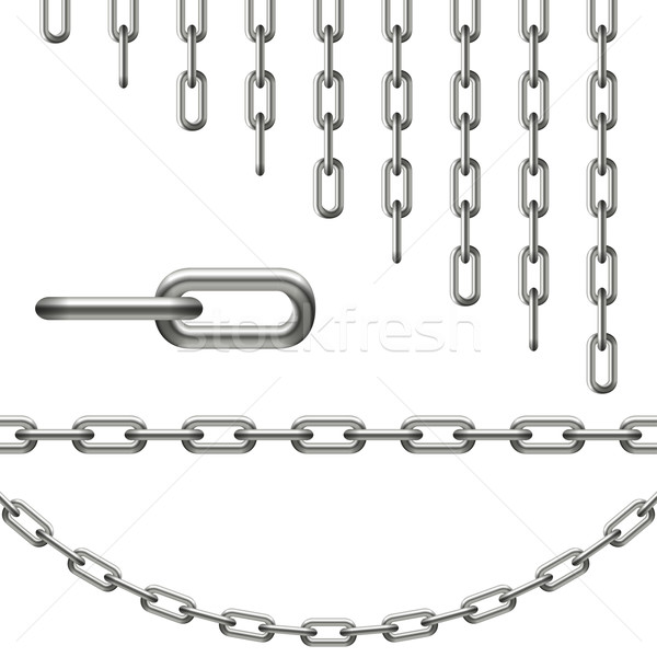 Chain - infinity, curved, link Stock photo © opicobello