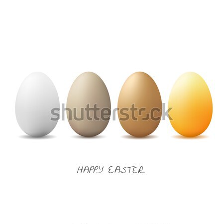 four colored Easter eggs Stock photo © opicobello