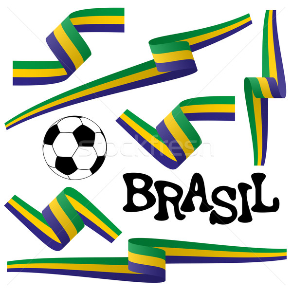 collection - Brasil icons and marketing accessories Stock photo © opicobello