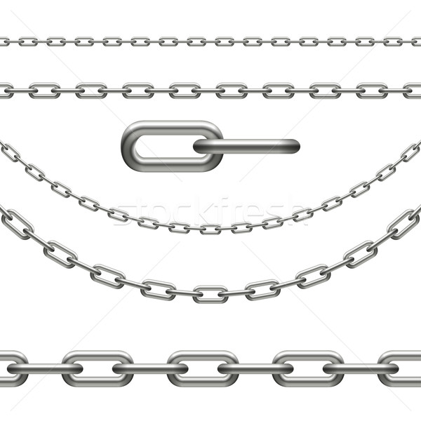 Chain - infinity, curved, link Stock photo © opicobello
