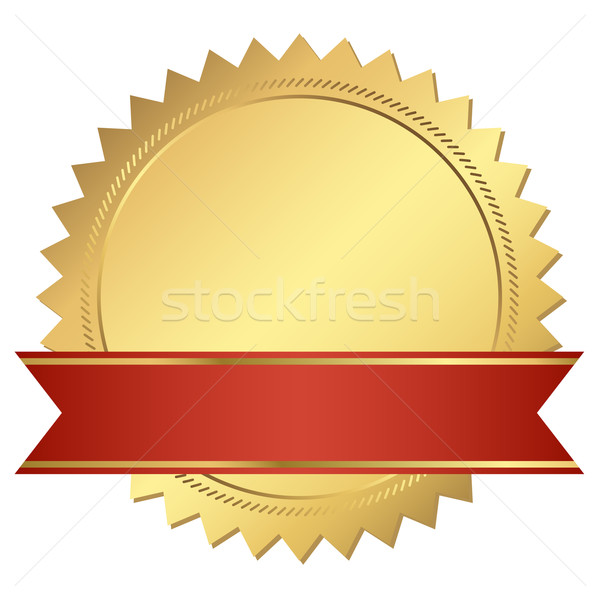 Or certificat rouge bannière web Ouvrir la [[stock_photo]] © opicobello