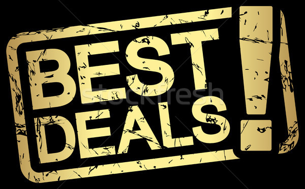gold stamp with text best deals ! Stock photo © opicobello