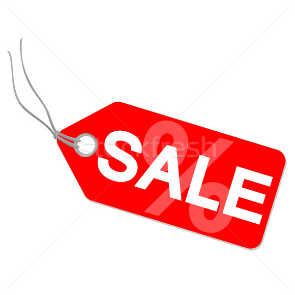 hangtag with SALE and Percentage Sign Stock photo © opicobello