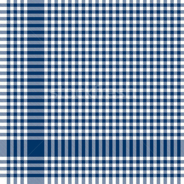 blue checkered table cloth pattern Stock photo © opicobello