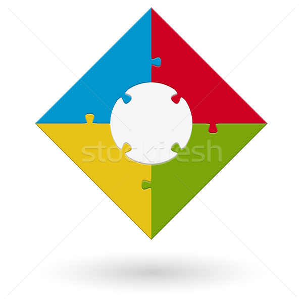 Puzzle - Square Stock photo © opicobello
