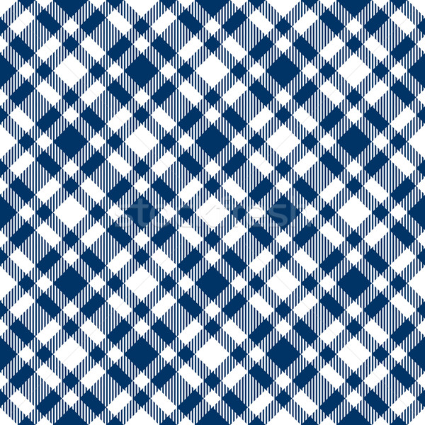 Checkered tablecloths pattern blue - endlessly Stock photo © opicobello