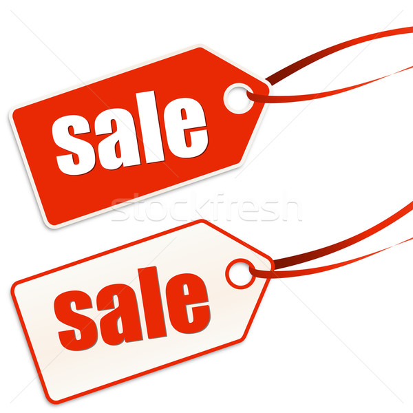 Pendant labeled sale Stock photo © opicobello