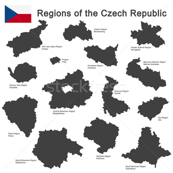 стране Чешская республика европейский подробный фон Сток-фото © opicobello