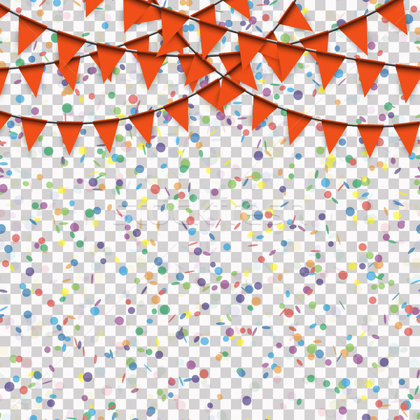 Confetti vettore trasparenza colorato party festival Foto d'archivio © opicobello