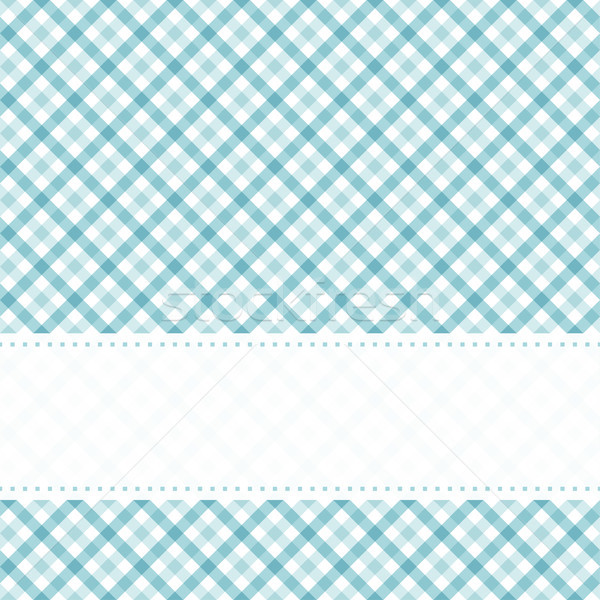 checkered table cloth pattern with banner Stock photo © opicobello